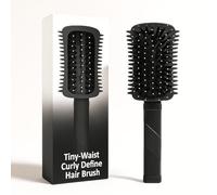 AmiCera Hair Brush Define Curls Brush, Womens Hair Brush for Wet and Dry Hair Combing Detangling Smoothing, Anti-static Less Pulling, Women Girls Curly Hair Defining Comb, Black