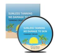 AmiCera Tanning Accelerator, Gradual Tan Cream with Beta Carotene, Tanning Enhancers for Sunbed Sun Fast Sunkissed Tan Natural Bronze Intensive Tanning Gel Moisturiser, Fast Absorbing, Coconut 100g