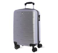 AMICHI Hand Luggage Suitcase 55 x 40 x 20 cm | Lightweight Cabin Trolley Hard Shell with 4 Wheels | Cabin Luggage Suitable for Ryanair Aircraft & More, Grey, S, Hand Luggage Suitcase 55x40x20