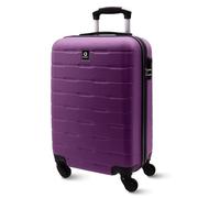 AMICHI Hand Luggage Suitcase 55 x 40 x 20 cm | Lightweight Cabin Trolley Hard Shell with 4 Wheels | Cabin Luggage Suitable for Ryanair Aircraft & More, fliederfarben, S, Hand Luggage Suitcase 55x40x20