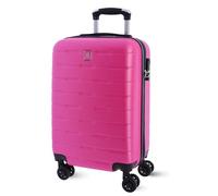 AMICHI - Rigid Cabin Suitcase 55x40x20 | Lightweight Hand Luggage with 4 Wheels 360º | Compatible with Ryanair, EasyJet and More | Ideal for Weekends, Business or Short Flights, Fuchsia, Small, Rigid