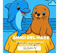 AMICI DEL MARE: Semplice e carino da colorare con animali del mare