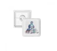 Amida Buddha in Asia PBT Keycaps for Mechanical Keyboard White OEM No Marking Print