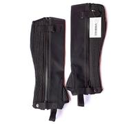 AMIDALE HALF CHAPS HORSE RIDING EQUESTRIAN BLACK WASHABLE AMARA BNWT (LARGE)
