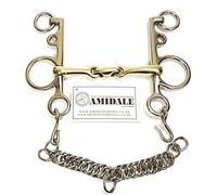 Amidale Mouth Pelham Double Jointed Lozenge Copper Mix Horse Bit Sports 5.00 Inches