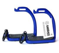 Amidale PEACOCK STIRRUPS HORSE EQUESTRIAN SAFETY IRON FILLIS S/S STIRRUPS NAVY BLUE BNWT (5.00 INCHES)