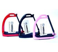 Amidale Peacock Stirrups Horse Equestrian Safety Iron Fillis Stirrups 4.75 Inches Red