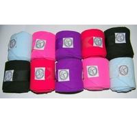 Amidale Polo Wraps Fleece Stable Bandages Horse Equestrian Leg Wraps Set Of 4 One Size Purple