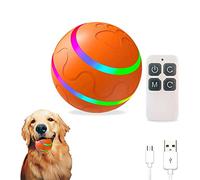 Amieron Self Moving Dog Ball Toy Interactive Dog Toys With Led Light, Remote Interaction, Water-proof, Rechargeable Active Rolling Ball For Dogs Uk