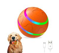 Amieron Self Moving Dog Ball Toy Interactive Dog Toys With Led Light, Remote Interaction, Water-proof, Rechargeable Active Rolling Ball For Dogs Uk