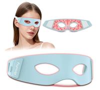 Amifiy Red Light Therapy for Eyes, 3 Minutes NIR Red Light Eye Mask Reducing Under Eye Dark Circles, Eye Bags, Puffy Eyes, Wrinkles, Infrared LED Eye Mask Anti-Aging Device For Women & Men
