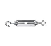 amig 21806 Ring Threaded Body Hook Mod. 30115 Zinc Plated Steel | Perfect for Tensioning Metal Cables or Wires, Awnings, Tarps or Candles | Size: Screw M5 x 70 mm, Multicoloured