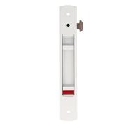 amig 3850 22660 Flush Windows and Sliding Doors Mod.3850 | Hook Lock for Recessed | Aluminium White Finish | Measures: 190 x 29 mm, 192 x 28 mm