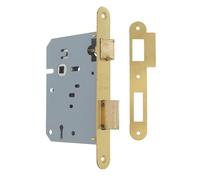 Amig 716TR Mortice 60/68 mm Inlet | Lock for Wooden Doors | with Gorja Square Edge | Empty Key | Matt Brass, Blue, Standard