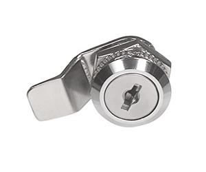 Amig 7739 Nickel Key Lock Letterbox Lock, Metallic Silver, 38 mm folded tongue, Maximum width 7 mm, Includes two keys