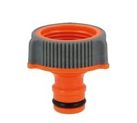 Amig - Adapter for Tap Connection with Hose | 3/4 Inch | Quick and Easy Connection for Water Hoses | Frost and UV Resistant | ABS Plastic and Rubber | Orange and Grey