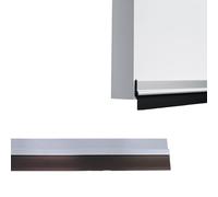 Amig - Adhesive Draught Excluder for Doors - 1 m - Aluminium and PVC - Silver - Insulation Seal Strip - Protection against Insects and Dust - Easy Installation and Great Durability