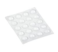 Amig - Adhesive Silicone Protective Drop | Furniture and Wall Protector from Bumps, Scratches and Scratches | Transparent Round Stoppers | Dimensions: Ø 8 x 2.5 mm