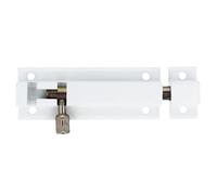 Amig - Aluminium Door Bolt | Bolt Mod. 500 | Door Lock in White | Door Lock Bolt Door Slider | Dimensions: 60 x 30 | Screw-On Lock | Suitable for Doors and Windows