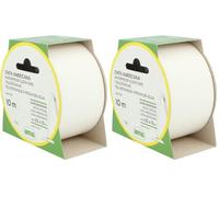 Amig - American Tape | 10m x 50mm | Extra Strong Fixing | Waterproof & Leak Proof | Indoor & Outdoor Use | Colour White (Pack of 2)