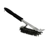 Amig BBQ Brush, Stainless Steel, Black/White
