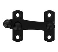 Amig - Black Snap for Shutters with Reverse Hitch Mod. 3-75 x 46 mm - Anti Shock and Break Security Lock for Windows - Steel - Includes Screws