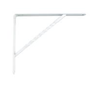 Amig - Bracket for Wall Shelves - Metal Bracket for Shelves - Angle for Shelves - Shelf Support - Steel - White - Dimensions: 200x150 mm - Maximum Recommended Weight: 225 kg