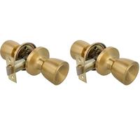 Amig - Brass Knob 60/70mm | Easy to Use | Practical Home Accessory, Matte Brass, Metal (Pack of 2)