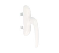 Amig - Casement Window Handle - Aluminium Base - PVC Cover - White Colour - Concealed Screw Fixing - 180 x 35 x 64 mm - Without Spindle