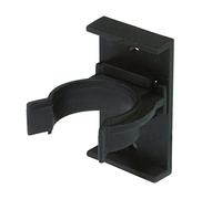 Amig - Clamp for Kitchen and Bathroom Furniture Leg - Mod. 11 - Ø27 mm - Helps to Hold The Skirting Board in Low Cabinets - Placement in Wooden Skirting Boards - Black Plastic