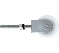 Amig - Clothesline Pulley - Steel Pulley with Metal Sheave - Easy to Install and Secure Fixing - 39 mm - Steel - Steel Finish