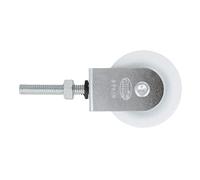 Amig - Clothesline Pulley - Steel Pulley with Roller - Easy to Install and Secure - 39 mm - Steel Finish