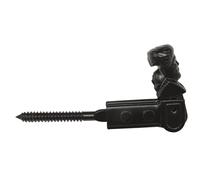 Amig - Decorative Window Shutter Bracket Model 3 | Dimensions: 130 x 60 mm | Forged Style Safety Anchor | Prevents Bumps and Breaks | Made of Steel with Black Epoxy Coating in Matt Finish