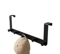 Amig - Door Hook - 470 x 160 x 75 mm - Matte Black Hanger - Made of Steel. Mod. CP41