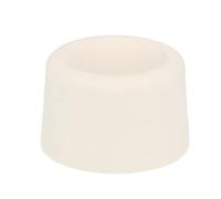 Amig - Door Stop - Ø30 x 25 mm - Fixing to The Floor by Screw - Simple Retainer to Protect Walls Against Bumps and Scratches - Prevents Cup Holders - White Plastic