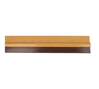 Amig - Draught excluder for entrance or passage doors - Adhesive overlay - Adhesive PVC brush semi-rigid - 1 m - Oak - PVC