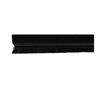 Amig - Draught Excluder for Entrance or Passage Doors | Self-Adhesive Overlay Draught Excluder | Hair Brush | Plastic Sheet Between the Brush | 82 cm | Black | Aluminium