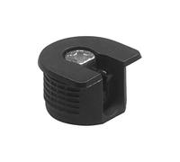 Amig Eccentric Hitch, M6 - Ø 20 x 12.5 mm, Pack of 4, for Assembly of Boards with Screws Model 60 of M7, Optimal for Union of Shelves and Furniture, Black Plastic