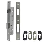 Amig - Embossing Lock for Metal & Woodworking | 22mm Compact Security | Reversible Lever & Slide Lock | 15mm Cam Europrofile Cylinder Compatible, Mate, Edelstahl 18/8
