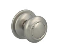 Amig - Entrance Door Knob | Maximum Door Width 70mm | Includes Threaded Bolt and Nut | Hollow Ball Knob | Easy to Fit | Matt Chrome Plated Steel