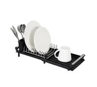 Amig Extendable Dish Rack with Drain Black EXTIK