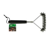 Amig Fireplus Stainless Steel Brush | Tool Grates and Plates | Grill Cleaning Accessories | Length 12", Black