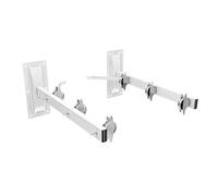 Amig - Outdoor Wall Clothesline | Side Placement Clothesline | Manufactured in Durable Steel | 6 Stainless Steel Pulleys | White Colour | 45x18.5x8 cm