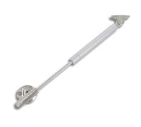 Amig - Gas Strut for Lift-Up Cabinet Doors - Adjustable 12 kg Damper for Upward Opening Furniture - 250 mm Length Ø15 mm - Steel Construction - Silver Finish - Mod. 98