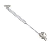 Amig - Gas Strut for Lift-Up Cabinet Doors | Model 98 | Load Capacity: 8 kg | Adjustable Damper for Smooth Upward Opening | Silver