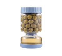 Amig - Glass Pickle Jar - 1,2L - Airtight Lid - For Olives and Preserves - Internal Separator with Drainage - Comfortable and Functional Design - Mod. 1
