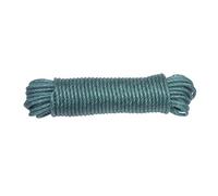 Amig - Green Braided Plastic Rope Mod.20110 | Multi-Purpose Twisted Polyethylene Cord for Clothes Line, Tarpaulin Holders, Gardening, Agriculture or Fishing | Dimensions: Ø 5 mm x 10 m