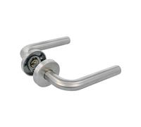 Amig - Handle Model 4RX High Strength for Frequently Passed Doors | Stainless Steel AISI 316 | Matte Finish | Ø52 mm | Includes Anti-Theft Screws and Installation Accessories