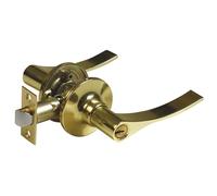 Amig - Handle Set with Mortice Latch - Ø65 mm Rose - Adjustable Backset 60/70 mm - Gold Finish - Zamak Material - for Wooden Doors 35-45 mm Thick - Includes 3 Keys