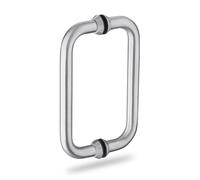Amig - Handle Set with Rosette - Made of Stainless Steel - Size: 19 x 300 mm - Surface: Matt